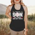 Thats My Son Out There And Not Yours Baseball Mom Flowy Tank Thats My Son Out There And Not Yours Baseball Mom Flowy Tank