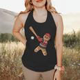 Ugly Christmas Sweater Gingerbread Baseball Toddler Kids Flowy Tank