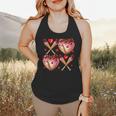Valentines Day Drip Heart Baseball XOXO Boys Kids Men Sport Flowy Tank
