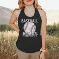 Vintage Baseball Mommy Mother's Day Sports Lover Mom Flowy Tank