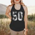 Vintage Baseball Number 50 Jersey Player Uniform Flowy Tank
