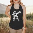 Vintage Dabbing Santa Christmas Baseball Xmas Costume Flowy Tank
