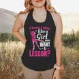 Women's Play Like A Girl Softball Baseball Girls Flowy Tank
