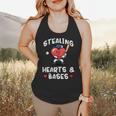 Women's Valentines Day Baseball Stealing Hearts Bases Boys Kids Men Flowy Tank Women's Valentines Day Baseball Stealing Hearts Bases Boys Kids Men Flowy Tank