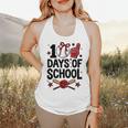 100 Days Of School Coquette Bow Baseball 100th Day Girl Kid Flowy Tank