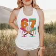 67 Ice Cream Drip Baseball Number 67 Player 67th Birthday Flowy Tank