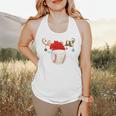 Baseball Christmas Reindeer Santa Hat Sports Player Xmas Flowy Tank Baseball Christmas Reindeer Santa Hat Sports Player Xmas Flowy Tank