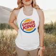 Baseball Dinger King Logo For Home Run Players And Fan Flowy Tank