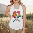 Baseball Ice Cream Drip Number 67 Player 67th Birthday Premium Tri-Blend Flowy Tank Baseball Ice Cream Drip Number 67 Player 67th Birthday Premium Tri-Blend Flowy Tank
