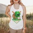 Baseball Life Style Ice Cream Drip Green Premium Tri-Blend Flowy Tank