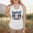 Baseball Mom Blue Varsity Baseball Mama Cute Mother's Day Flowy Tank