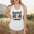 Baseball Mom Green Varsity Baseball Mama Cute Mother's Day Flowy Tank