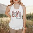 Baseball Mom Shirt Heart Love Baseball Nannylife Flowy Tank