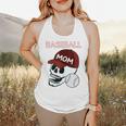 Baseball Mom Skull Sports Skeleton Flowy Tank