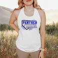 Blue Panther Baseball Home Plate Game Day Mascot Panther Flowy Tank Blue Panther Baseball Home Plate Game Day Mascot Panther Flowy Tank