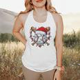 Christmas Baseball Santa Hat For Baseball Players Fans Flowy Tank