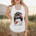 Football Mom Baseball Mom Of Both Messy Bun Mother's Day Premium Tri-Blend Flowy Tank Football Mom Baseball Mom Of Both Messy Bun Mother's Day Premium Tri-Blend Flowy Tank