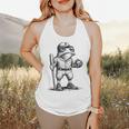 Frog Basketbal Men Women Grumpy Frog Playing Baseball Flowy Tank Frog Basketbal Men Women Grumpy Frog Playing Baseball Flowy Tank