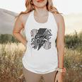 Game Day Baseball Retro Checkered Baseball Flowy Tank