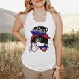 Haitian Baseball Mom Haiti Flag Baseball Girl Flowy Tank Haitian Baseball Mom Haiti Flag Baseball Girl Flowy Tank