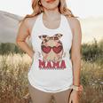 Heart Glasses Baseball Mama Baseball Mom Mother's Day Flowy Tank Heart Glasses Baseball Mama Baseball Mom Mother's Day Flowy Tank