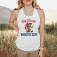Hey Chicago Whadya Say Baseball Hot Dog Flowy Tank Hey Chicago Whadya Say Baseball Hot Dog Flowy Tank
