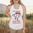 Hit Hard Run Fast Turn Left Baseball Player Premium Tri-Blend Flowy Tank Hit Hard Run Fast Turn Left Baseball Player Premium Tri-Blend Flowy Tank