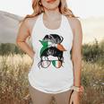 Ireland Baseball Mom Messy Bun Irish Baseball Girl Flowy Tank
