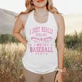 I Just Really Dislike Baseball Pants Baseball Mom Mama Flowy Tank