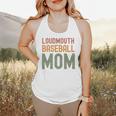Loudmouth Baseball Mom Sports Cute Text Premium Flowy Tank