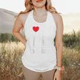 I Love Heart Hot Baseball Moms And Cold Beer Raglan Baseball Tee Flowy Tank