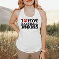 I Love Hot Baseball Moms Heart Sport Fan For Women Men Flowy Tank