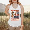 Loves Bat And His Momma Baseball Mom Flowy Tank Loves Bat And His Momma Baseball Mom Flowy Tank