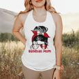Peru Baseball Mom Messy Bun Flowy Tank