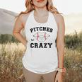 Pitches Be Crazy Baseball Moms Softball Players Hey Batter Flowy Tank Pitches Be Crazy Baseball Moms Softball Players Hey Batter Flowy Tank