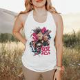 Punk Girl With Anger Kanji And Baseball Bat Flowy Tank Punk Girl With Anger Kanji And Baseball Bat Flowy Tank