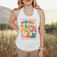 Retro Groovy In My Baseball Mom Era Happy Women Premium Flowy Tank