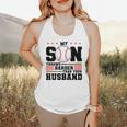 My Son Throws Harder Than Your Husband Baseball Mom Flowy Tank My Son Throws Harder Than Your Husband Baseball Mom Flowy Tank