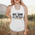 My Son Will Be On The Field Baseball Mom Flowy Tank My Son Will Be On The Field Baseball Mom Flowy Tank