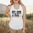My Son Will Be Waiting For You At Home Baseball Mom Flowy Tank
