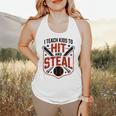 I Teach Kids To Hit And Steal Baseball Softball Coach Premium Tri-Blend Flowy Tank I Teach Kids To Hit And Steal Baseball Softball Coach Premium Tri-Blend Flowy Tank