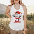 Valentine Baseball Heart Sports Men Boys Kid Flowy Tank