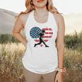 Valentines Baseball Batter Silhouette Heart Men Boys Kid Flowy Tank