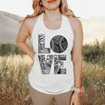 Women's Baseball Softball Baseball Mom LOVE Baseball Flowy Tank