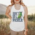 Youth Baseball Catcher Humor Don’t Get In A Pickle Flowy Tank