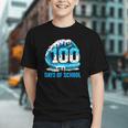 100 Days Of School Baseball Drip Ice Cream Kid Boy 100th Day Graphic Youth