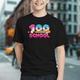 100 Days Of School Baseball Ice Cream Drip For Teacher Kid Graphic Youth