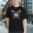 10th Birthday Baseball Bat Ice-Cream Drip 10yrs Old Boys Graphic Youth