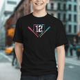 12th Birthday Baseball Ice Cream Drip 12 Years Old Boy Kids Graphic Youth