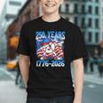 250 Years 1776 2026 250th Baseball American Flag 4th Of July Graphic Youth